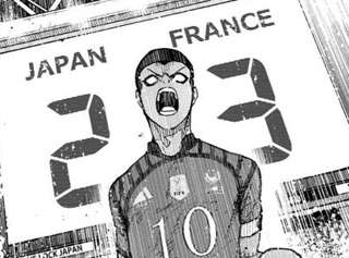【画像】ブルーロック日本代表、黒人選手にボコられて敗北wwwww