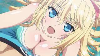 巨乳ヒロインさん、主人公の股間に乳を押し当ててしまうｗｗｗ