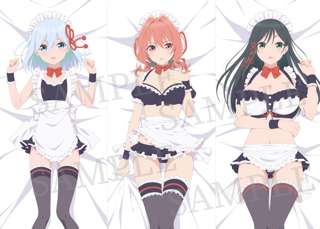 アニメ『甘神さんちの縁結び』の三姉妹がえっちな衣装で抱き枕カバー化！これはコンプリート欲がそそられる！