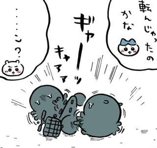 【ちいかわ】自転車屋さん、まさかの大惨事に……