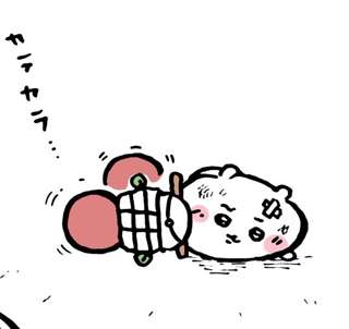 【悲報】ちいかわ、練習するも自転車乗れず…