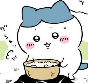 【ちいかわ】ハチワレ、新年にお粥を振る舞う