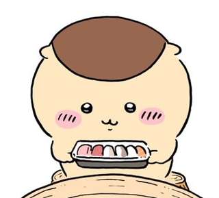 【ちいかわ】くりまんじゅう、あぶる