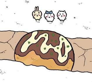 ちいかわお宝編、今度はたこ焼き出現
