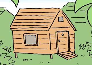 【島編】ちいかわ、バンガローに宿泊