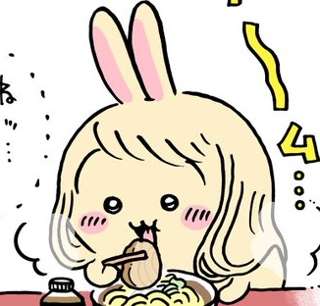 【ちいかわ】うさぎ、ロン毛のままラーメン屋へｗｗｗ