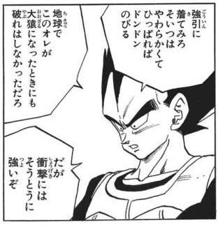 【画像】ベジータさん、クリリンと悟飯に戦闘服について説明してくれる