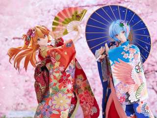 【画像】エヴァのレイとアスカの日本人形フィギュア、発売www