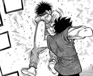 はじめの一歩、千堂対一歩のスパー開始！