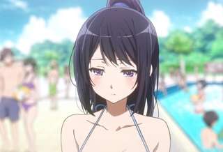 アニメの巨乳美少女さん、乳が大きすぎて肩紐が浮いてしまうｗｗｗ