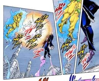 【悲報】承太郎とディオが突然そらを飛んだ理由、マジでわからない