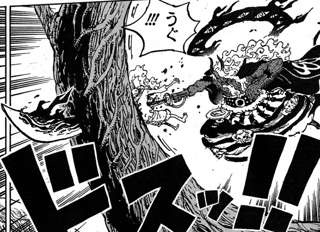 【悲報】ルフィさん、まぁまぁダメージを食らう