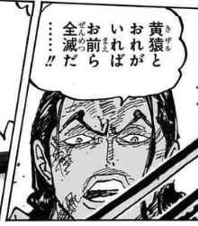 【画像】ルッチ「皆殺し…だと…！？むむ麦わら共闘しない？」→黄猿到着ルッチ「俺と黄猿でお前らは全滅だ」