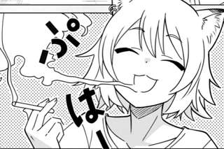 【画像】イカ娘の作者、流行りに乗ってヤニねこの漫画を描いてしまうwwww